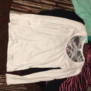 Ambiance apparel size small white long sleeve