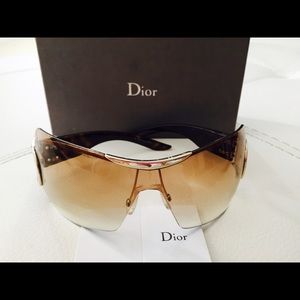 Authentic Dior Airspeed 1 Ombré & gold sunglasses