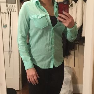 Aeropostale teal long sleeve size XS