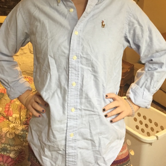 Polo Ralph Lauren classic fit blue button down