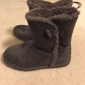 Gray boots
