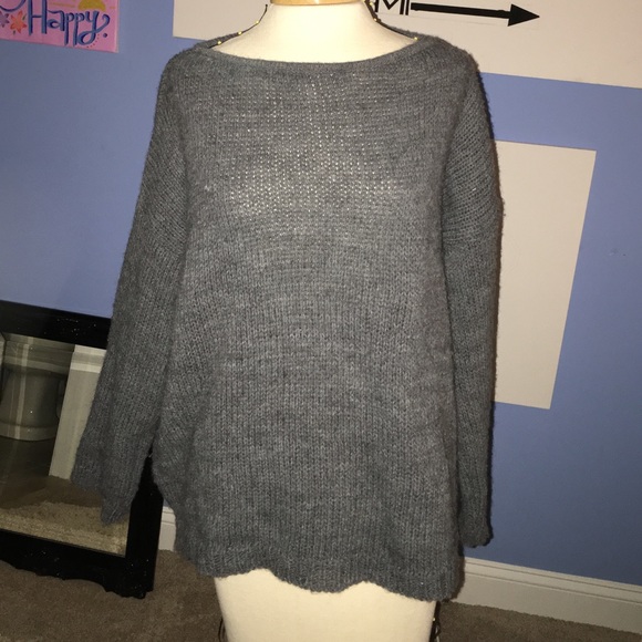 Super cute over sized grey Brandy Melville sweater