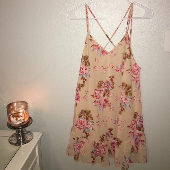 Floral Tunic with strappy back