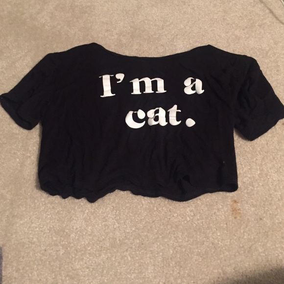 "I'm a cat" crop top.