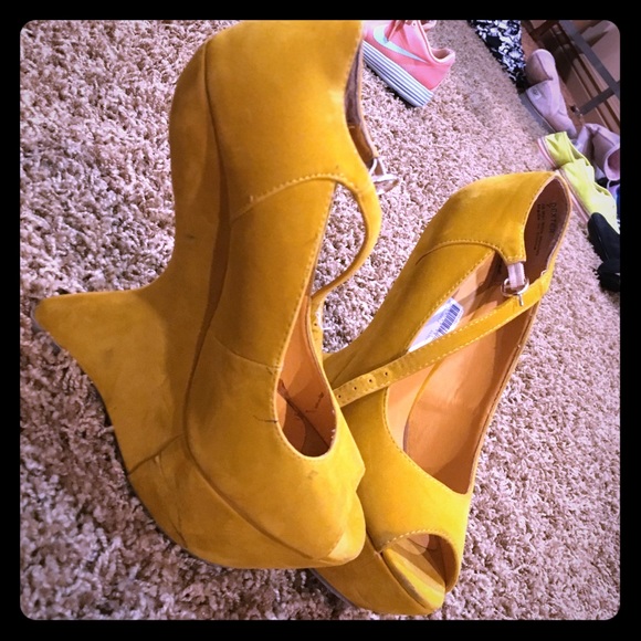 Yellow Privileged Stilettos