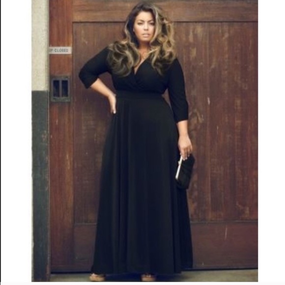 It's black! Black formal dress