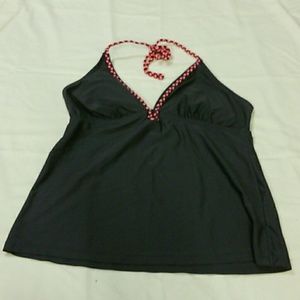 Converse dark gray tankini top