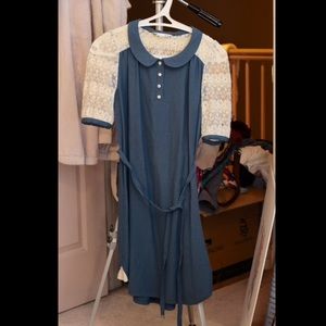 Peter Pan Collared Lace Dress