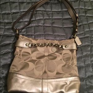 Coach canvas purse