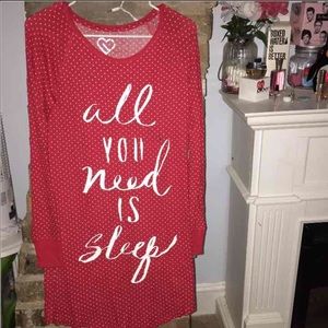 All you need is sleep PJ dress
