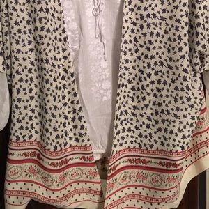 Super soft, silky lightweight jacket or shrug.