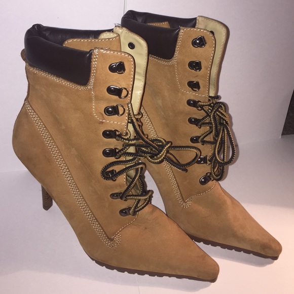 Baker Lace up heel boots