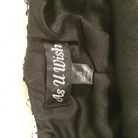 Nordstrom: Strapless Black Sequin Mini Dress - Picture 2 of 3