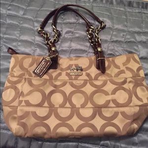 Coach canvas purse.