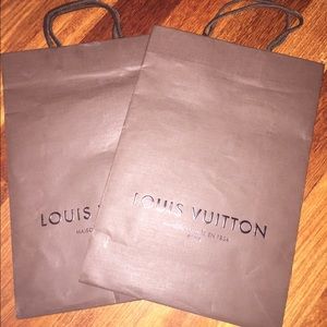 Two LV shopping bags
