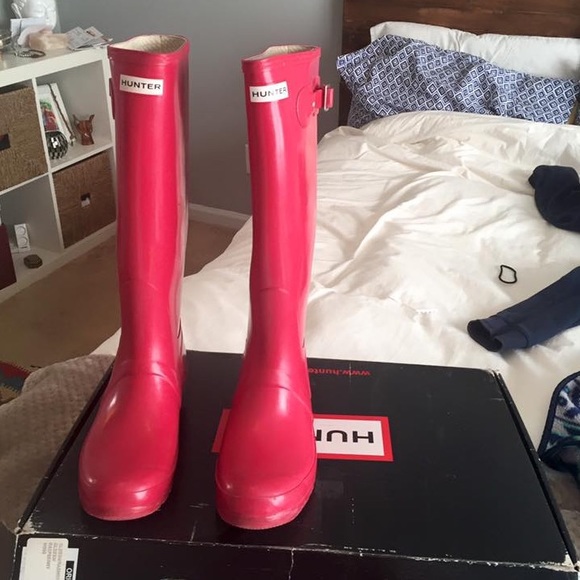 Pink Hunter Rainboots