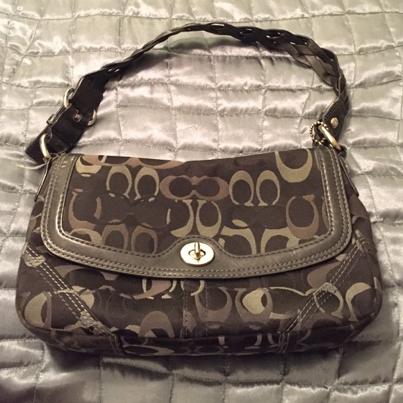 Coach black canvas bag.