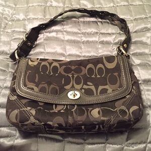 Coach black canvas bag.