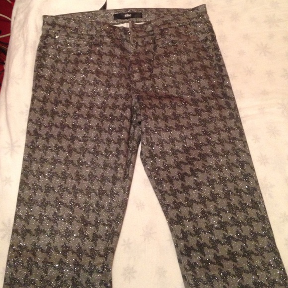 Grey/black sparkling pants