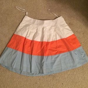 Francesca's striped flowy skirt!