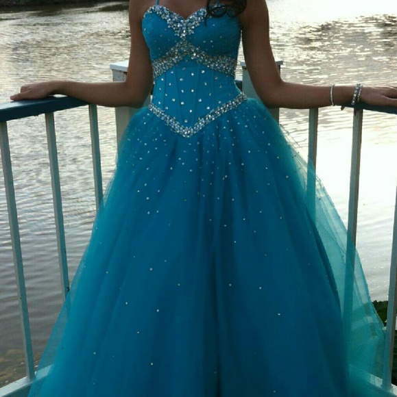 Blue Ball Gown