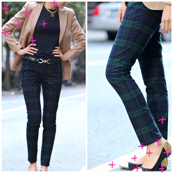 Banana Republic Plaid Ankle Trouser