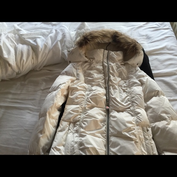 Emporio Armani white woman's winter jacket