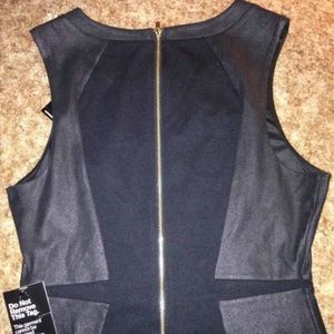 Express black fitted dress