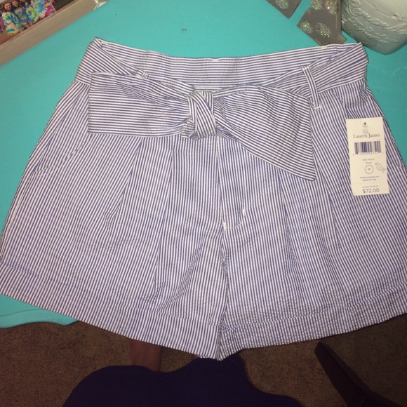 Lauren James Seersucker Shorts