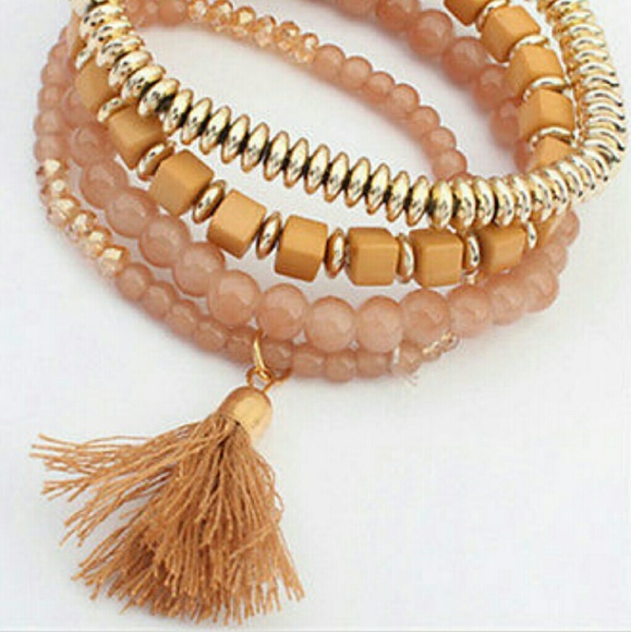 Boutique  Jewelry - GOLD TASSEL BRACELET