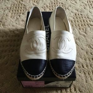 Chanel Leather Espadrilles Shoes
