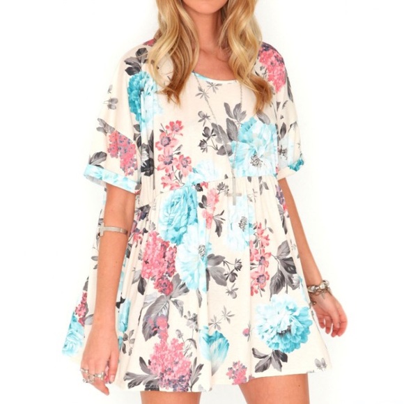 Missguided Boo Floral Trapeze Dress