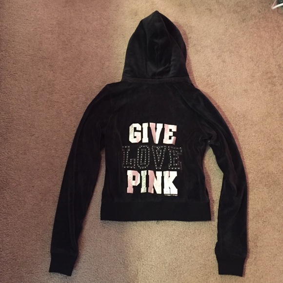 Victoria's Secret PINK Fur Hoodie size S - Picture 2 of 4