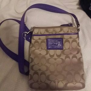 Coach small cross body purse