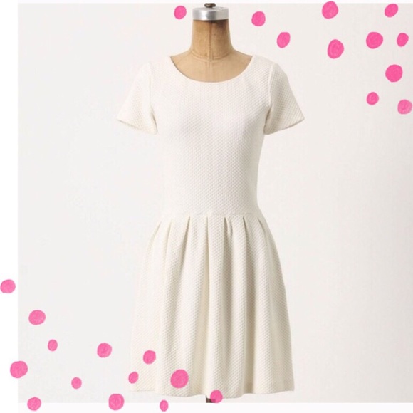 Anthropologie Ganni Waffled Fit and Flare Dress