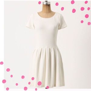 Anthropologie Ganni Waffled Fit and Flare Dress