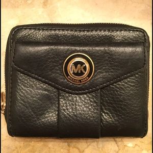 Michael Kors black leather wallet