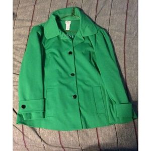 I am selling a green coat.