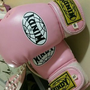 Windy Thai boxing gloves for kids in Pink