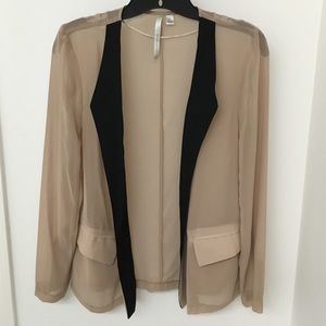 Sheer Open Blouse Cardigan