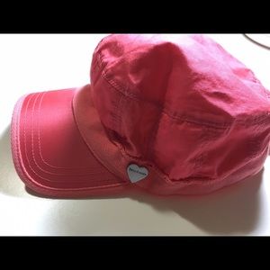 ***SOLD***Juicy Couture pink hat, ties in back