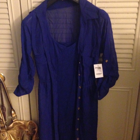 Navy blue blouse