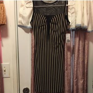 Forever 21 deep v striped dress