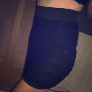 Black Lace Mini Skirt