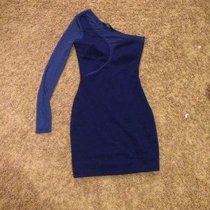 Blue bodycon dress