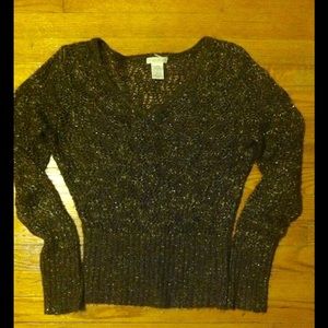 Brown and gold sweater