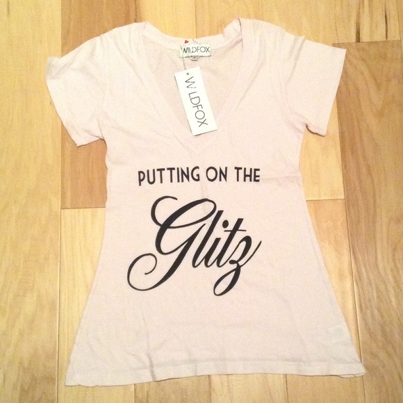 Wildfox T Shirt Putting on the Glitz!
