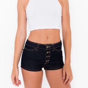 American Apparel High-waisted Denim Shorts