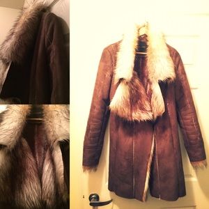 Faux Fur Shearling Coat by Zara