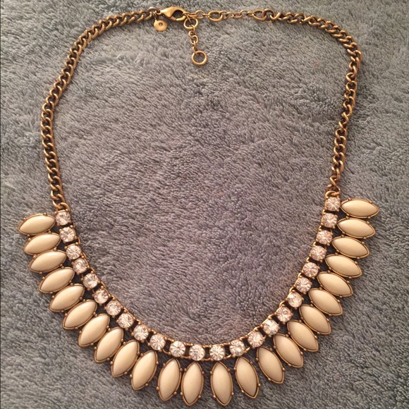 J Crew gold statement necklace
